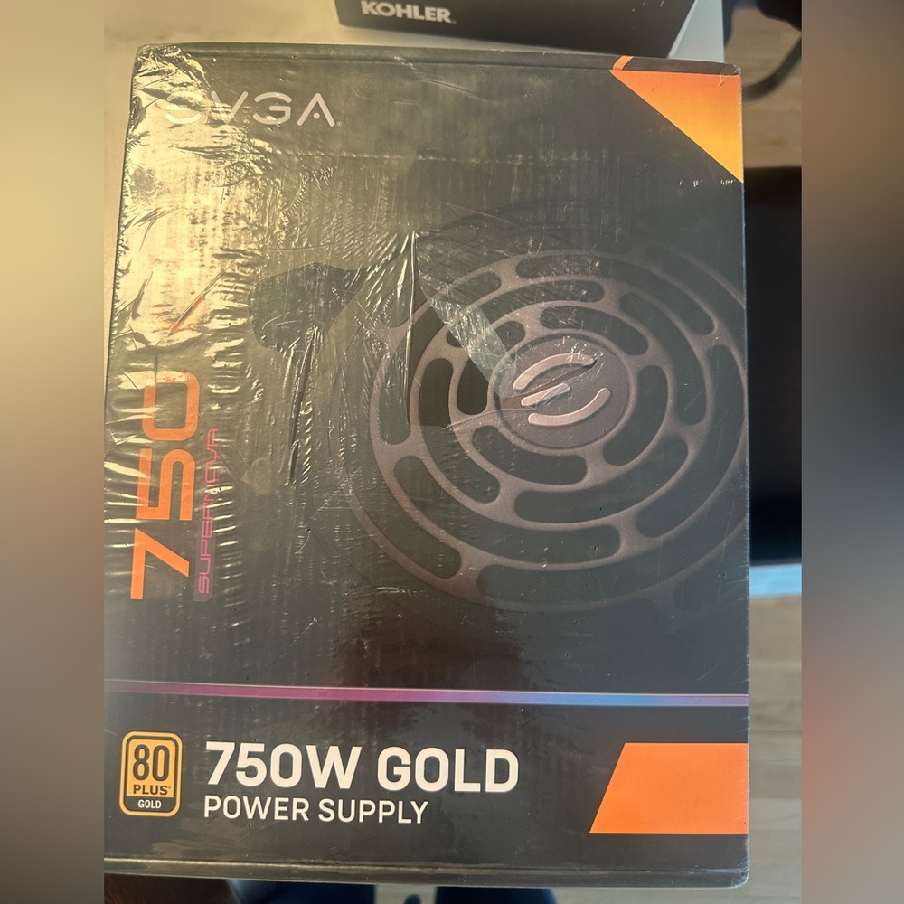 EVGA SuperNOVA 750W Gold Power Supply - Black and Orange
